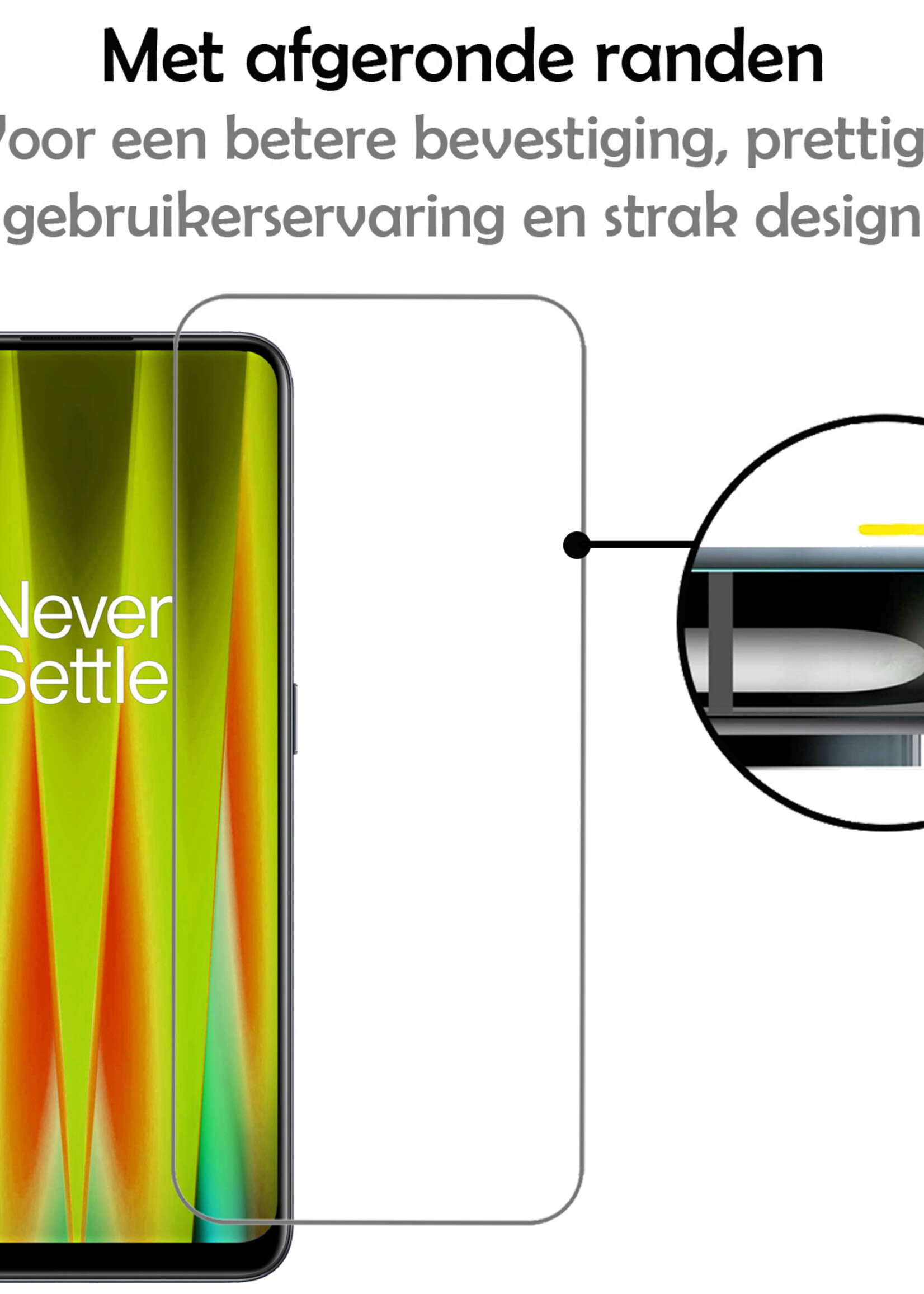 LUQ Screenprotector Geschikt voor OnePlus Nord CE 2 Screenprotector Beschermglas Gehard Glas - Screenprotector Geschikt voor OnePlus Nord CE 2 Screenprotector Glas - 2 Stuks