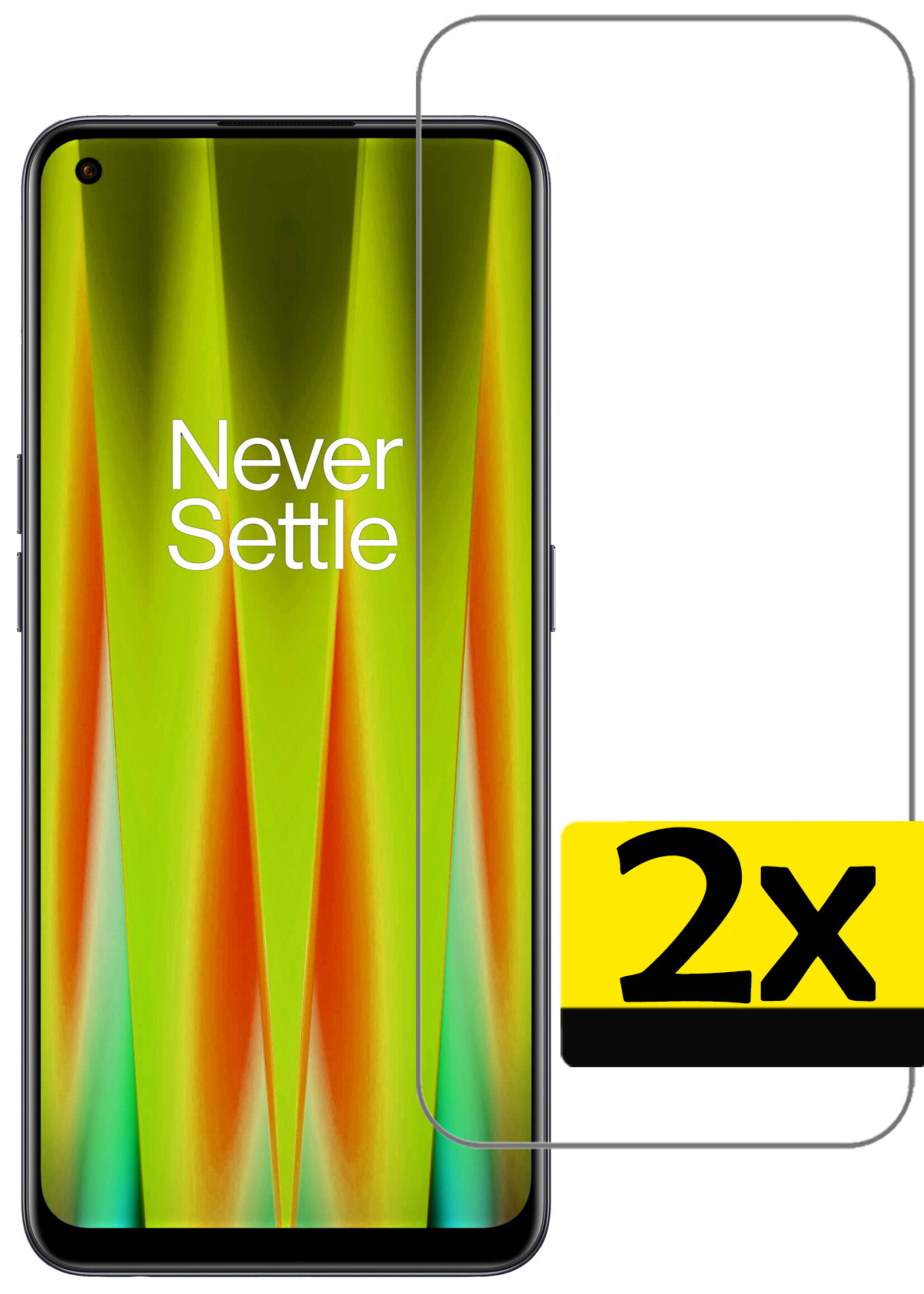 LUQ Screenprotector Geschikt voor OnePlus Nord CE 2 Screenprotector Beschermglas Gehard Glas - Screenprotector Geschikt voor OnePlus Nord CE 2 Screenprotector Glas - 2 Stuks