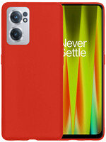 LUQ LUQ OnePlus Nord CE 2 Hoesje Siliconen - Rood