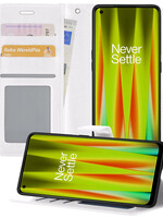 LUQ LUQ OnePlus Nord CE 2 Hoesje Bookcase - Wit