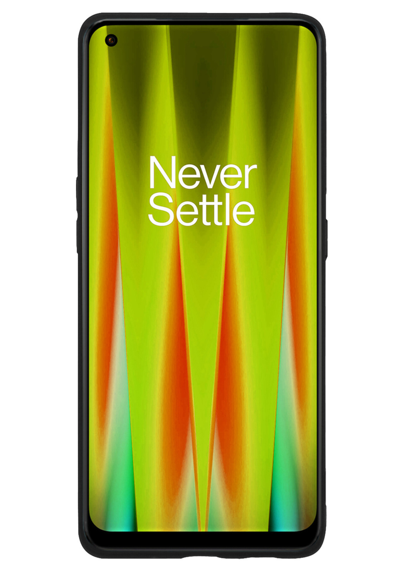 LUQ Hoesje Geschikt voor OnePlus Nord CE 2 Hoesje Siliconen Case Met Screenprotector - Hoes Geschikt voor OnePlus Nord CE 2 Hoes Siliconen - Zwart