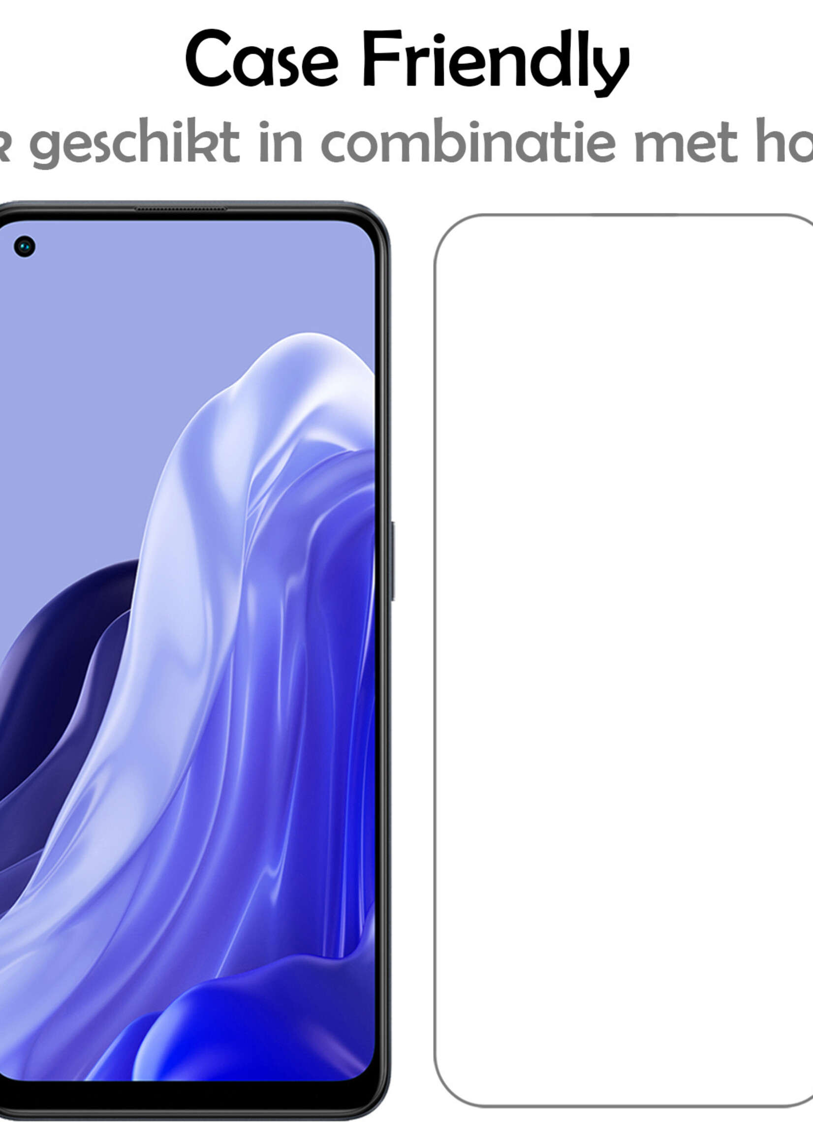 LUQ Screenprotector Geschikt voor OPPO Reno 7 Screenprotector Beschermglas Gehard Glas - Screenprotector Geschikt voor OPPO Reno 7 Screenprotector Glas