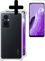 LUQ LUQ Oppo Reno8 Lite Hoesje Shockproof Met Screenprotector