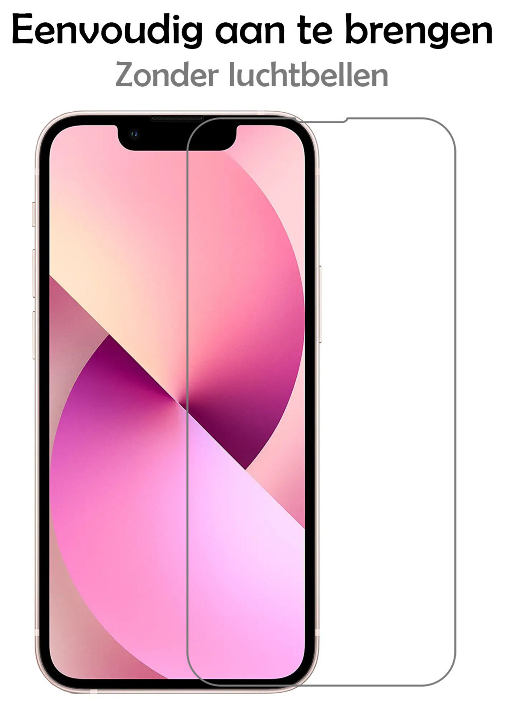 LUQ Screenprotector Geschikt voor iPhone 14 Plus Screenprotector Volledig - Screenprotector Geschikt voor iPhone 14 Plus Screenprotector Bescherm Glas