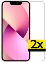 LUQ LUQ iPhone 14 Plus Screenprotector Glas Met Dichte Notch - 2 PACK