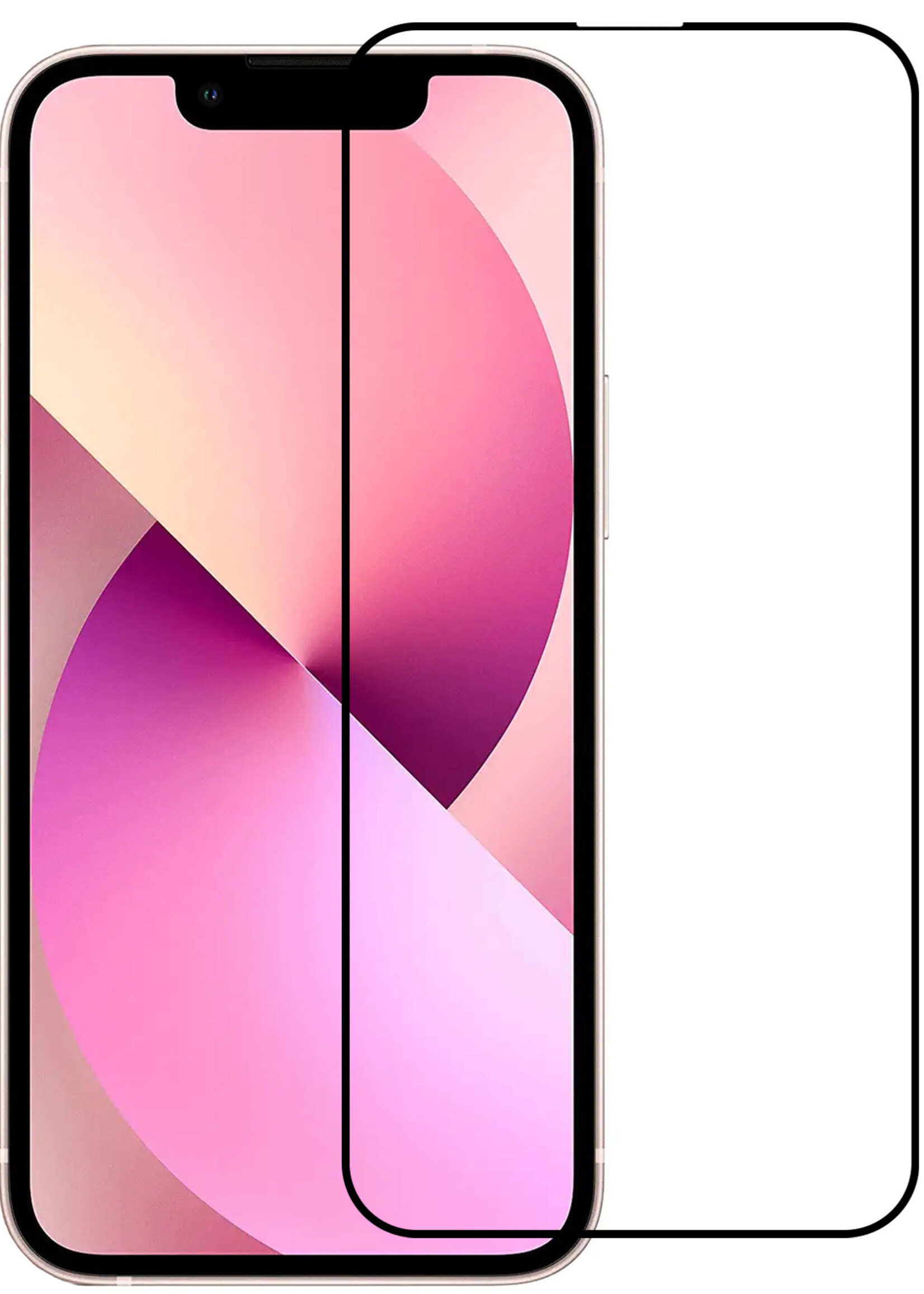 LUQ Screenprotector Geschikt voor iPhone 14 Screenprotector Glas Full Cover - Screenprotector Geschikt voor iPhone 14 Screenprotector Full Cover