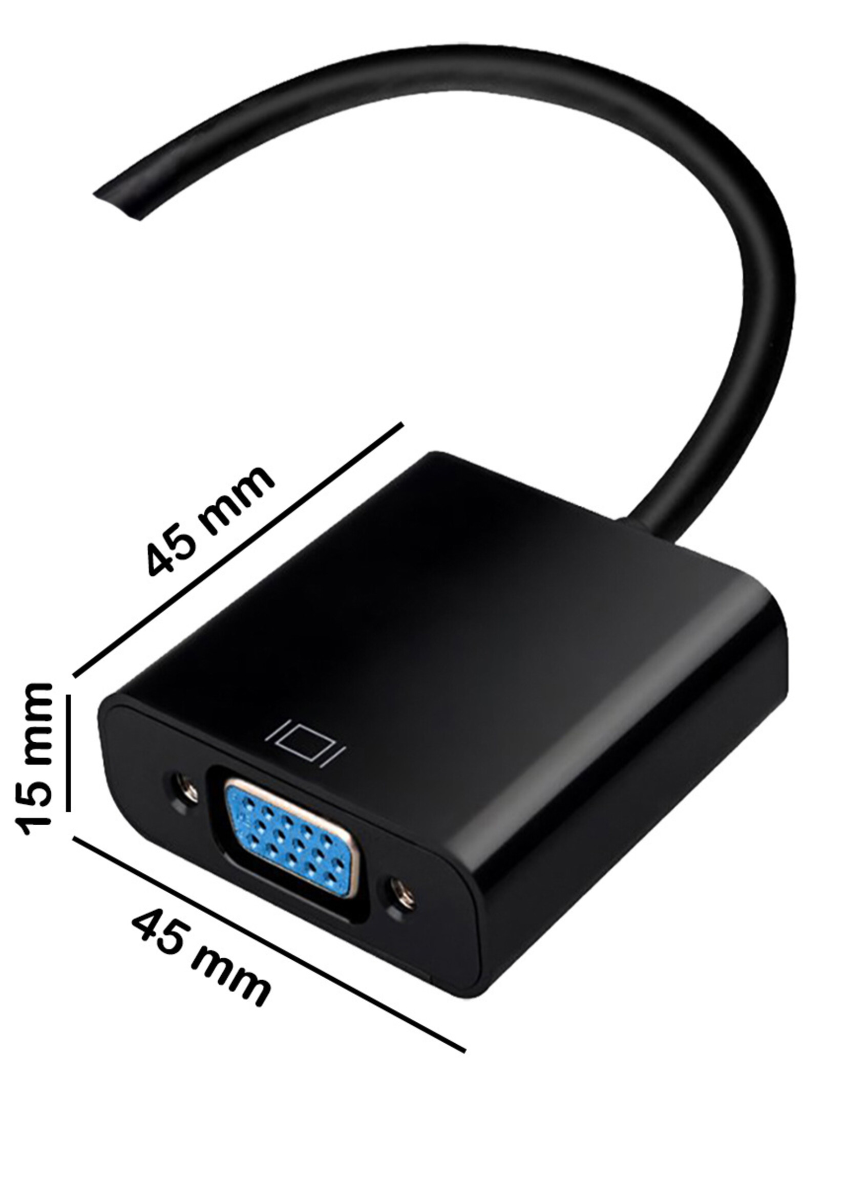 LUQ Displayport Adapter Kabel Naar VGA Displayport naar VGA Kabel 1080p