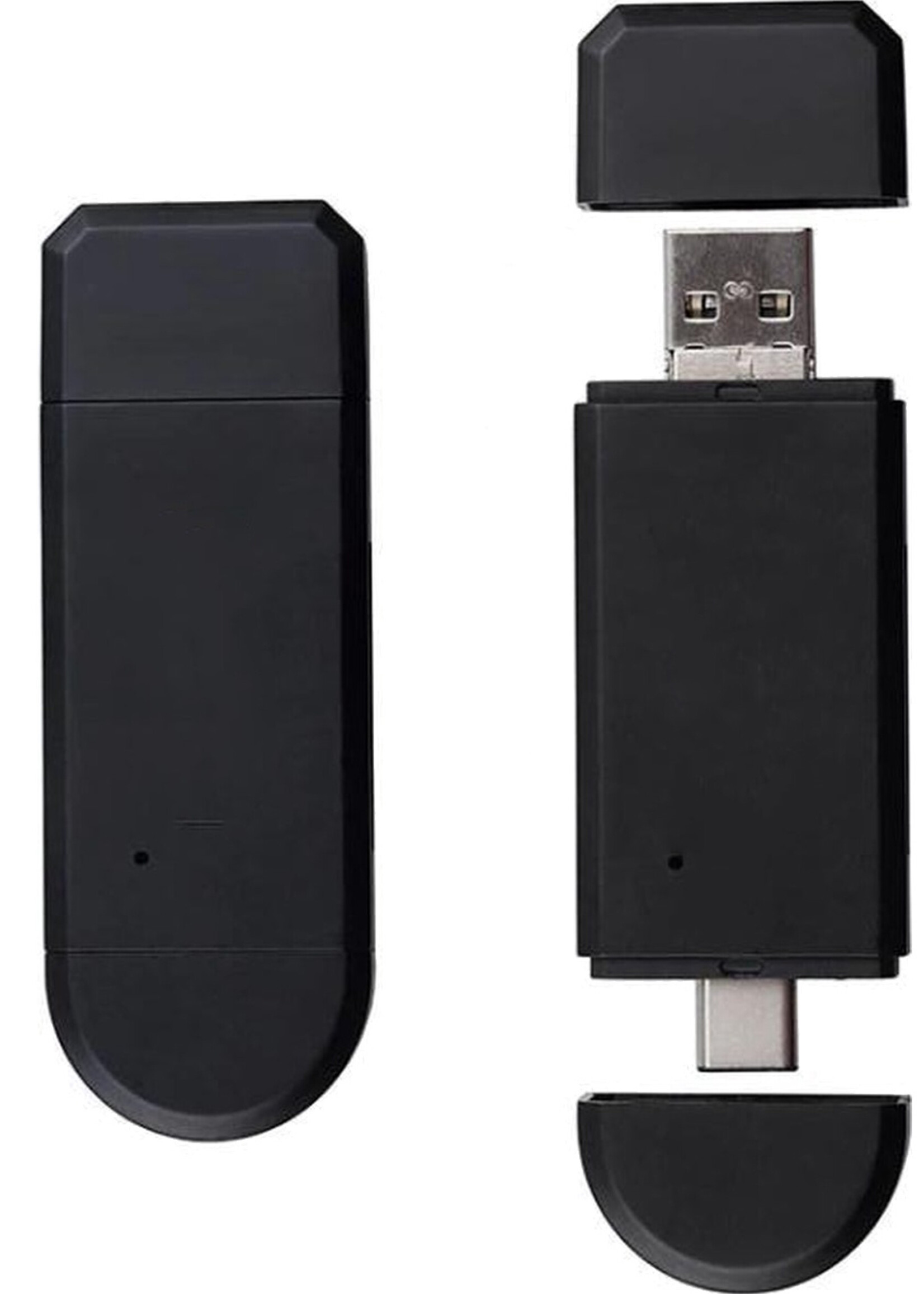 LUQ SD Kaartlezer Micro SD Kaartlezer Type C OTG SD Card Reader 5-in-1 Micro SD Card Reader - Geschikt voor Telefoon, PC en Tablet