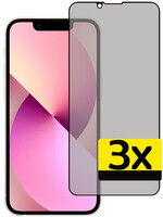 LUQ LUQ iPhone 14 Screenprotector Glas Privacy- 3 PACK