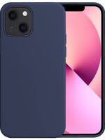 LUQ LUQ iPhone 14 Hoesje Siliconen - Donkerblauw