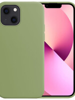 LUQ iPhone 14 Hoesje Siliconen - Groen