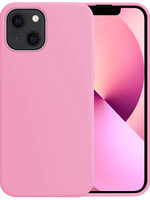 LUQ LUQ iPhone 14 Hoesje Siliconen - Lichtroze