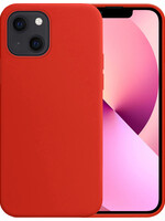 LUQ iPhone 14 Hoesje Siliconen - Rood