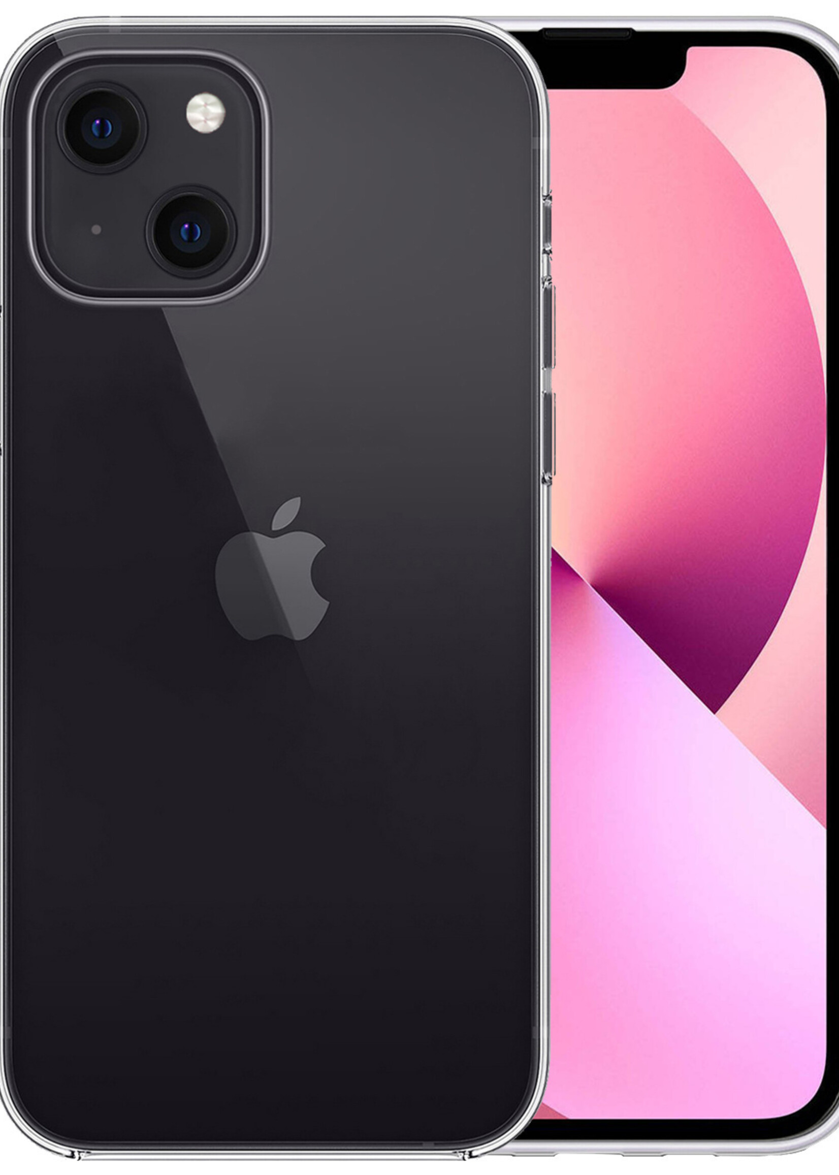 LUQ Hoesje Geschikt voor iPhone 14 Plus Hoesje Siliconen Case - Hoes Geschikt voor iPhone 14 Plus Hoes Siliconen - Transparant