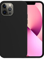 LUQ iPhone 14 Pro Hoesje Siliconen - Zwart