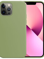 LUQ iPhone 14 Pro Max Hoesje Siliconen - Groen
