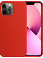 LUQ iPhone 14 Pro Max Hoesje Siliconen - Rood
