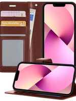 LUQ LUQ iPhone 14 Hoesje Bookcase - Bruin
