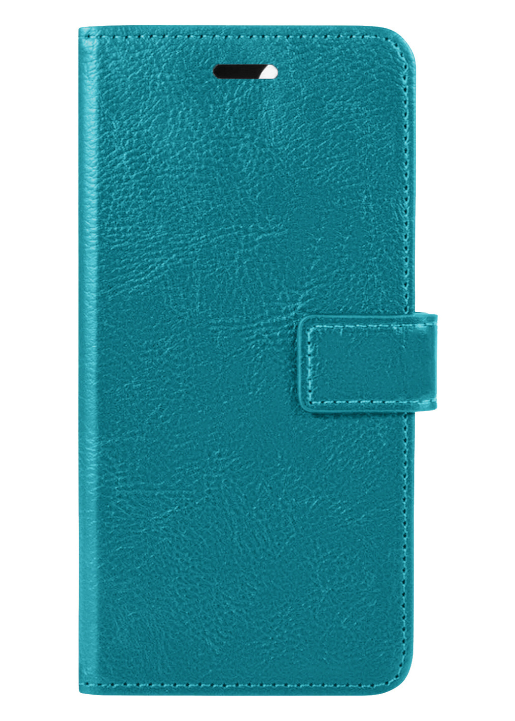 LUQ Hoesje Geschikt voor iPhone 14 Hoesje Book Case Hoes Wallet Cover - Hoes Geschikt voor iPhone 14 Hoesje Bookcase Hoes - Turquoise