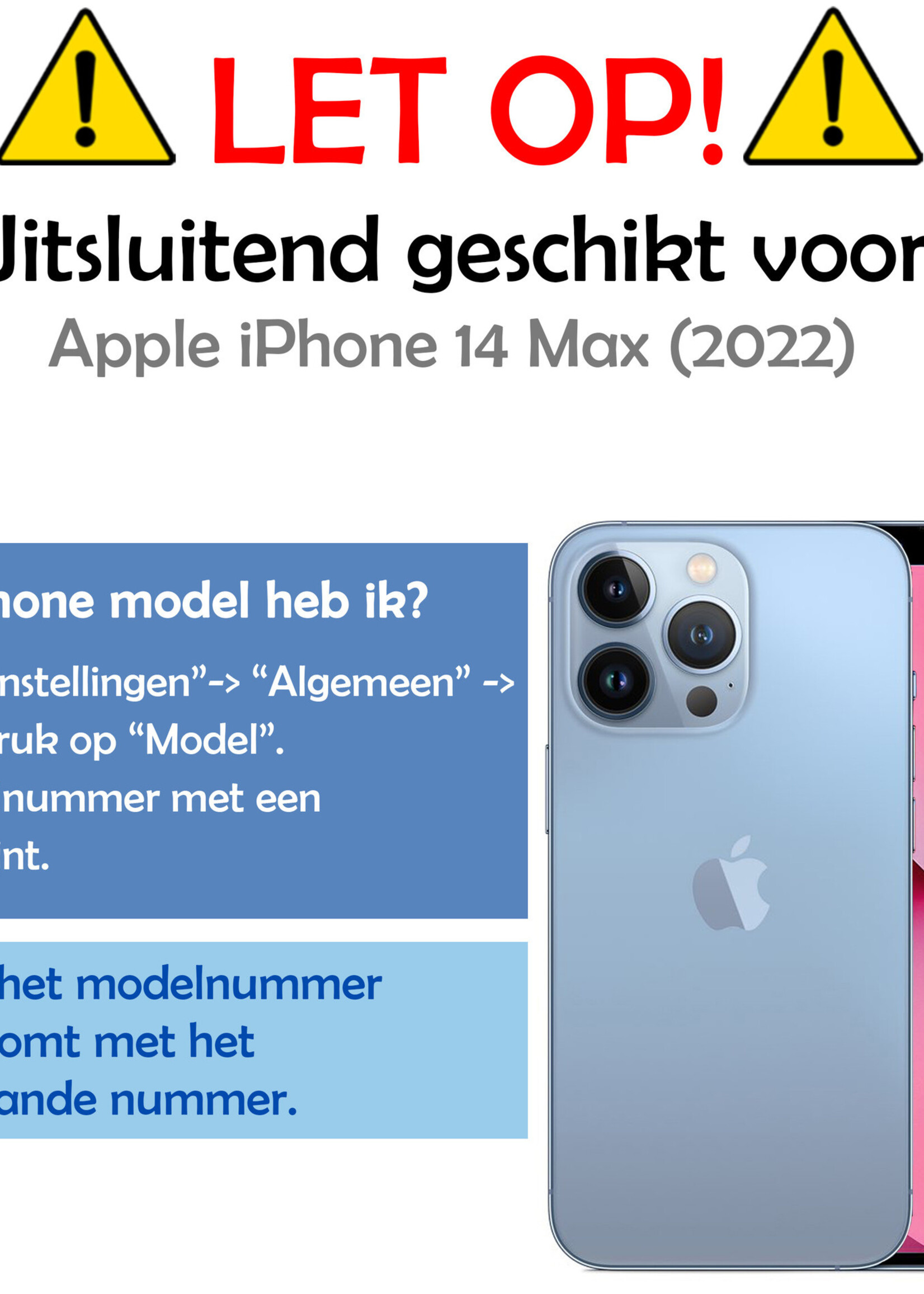 LUQ Hoesje Geschikt voor iPhone 14 Plus Hoesje Book Case Hoes Wallet Cover - Hoes Geschikt voor iPhone 14 Plus Hoesje Bookcase Hoes - Rood