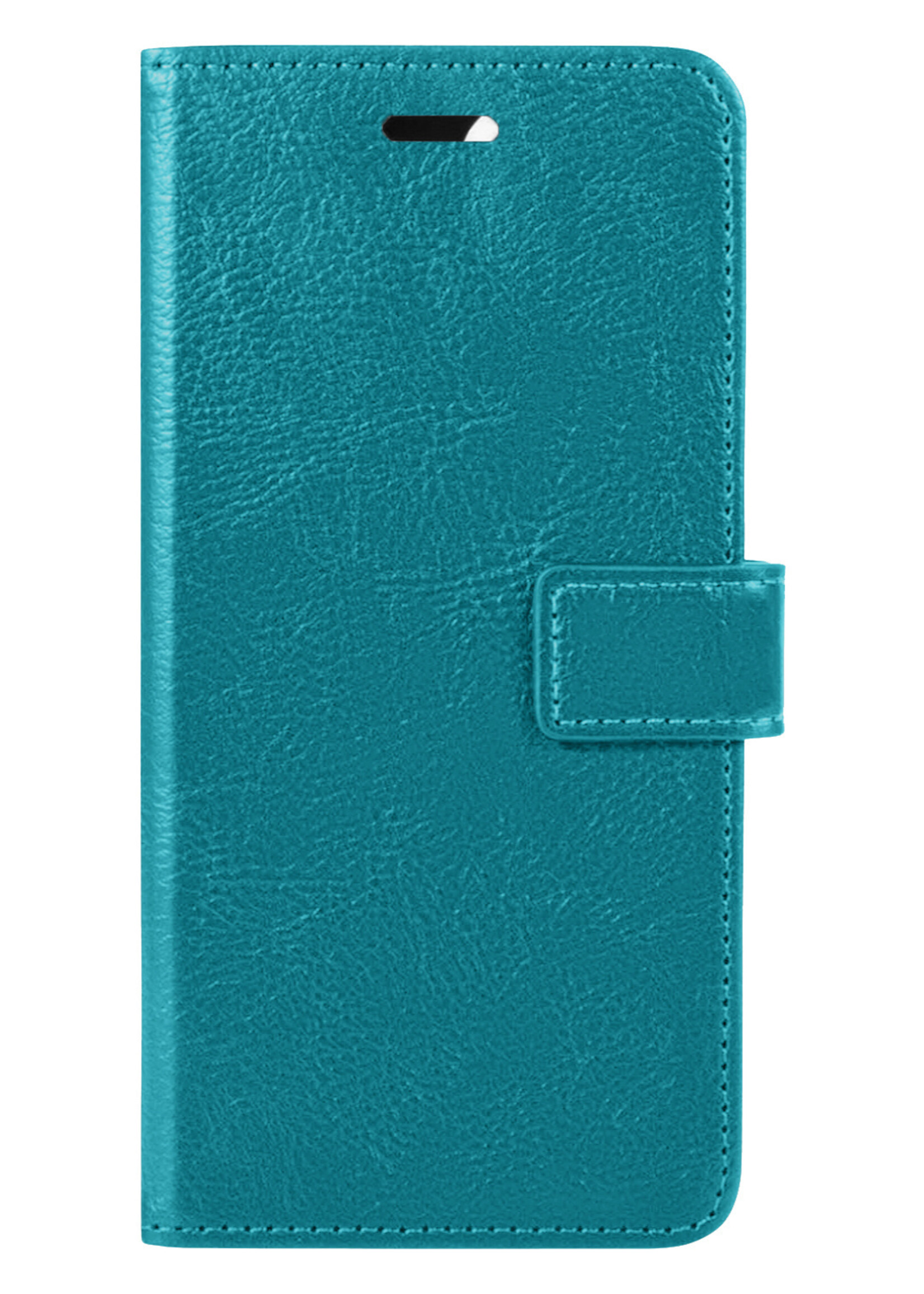 Hoesje Geschikt voor iPhone 14 Plus Hoesje Book Case Hoes Wallet Cover - Hoes Geschikt voor iPhone 14 Plus Hoesje Bookcase Hoes - Turquoise