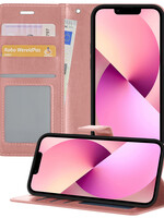 LUQ iPhone 14 Pro Max Hoesje Bookcase - Rose Goud