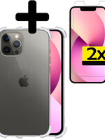 LUQ LUQ iPhone 14 Pro Max Hoesje Shockproof Met 2x Screenprotector