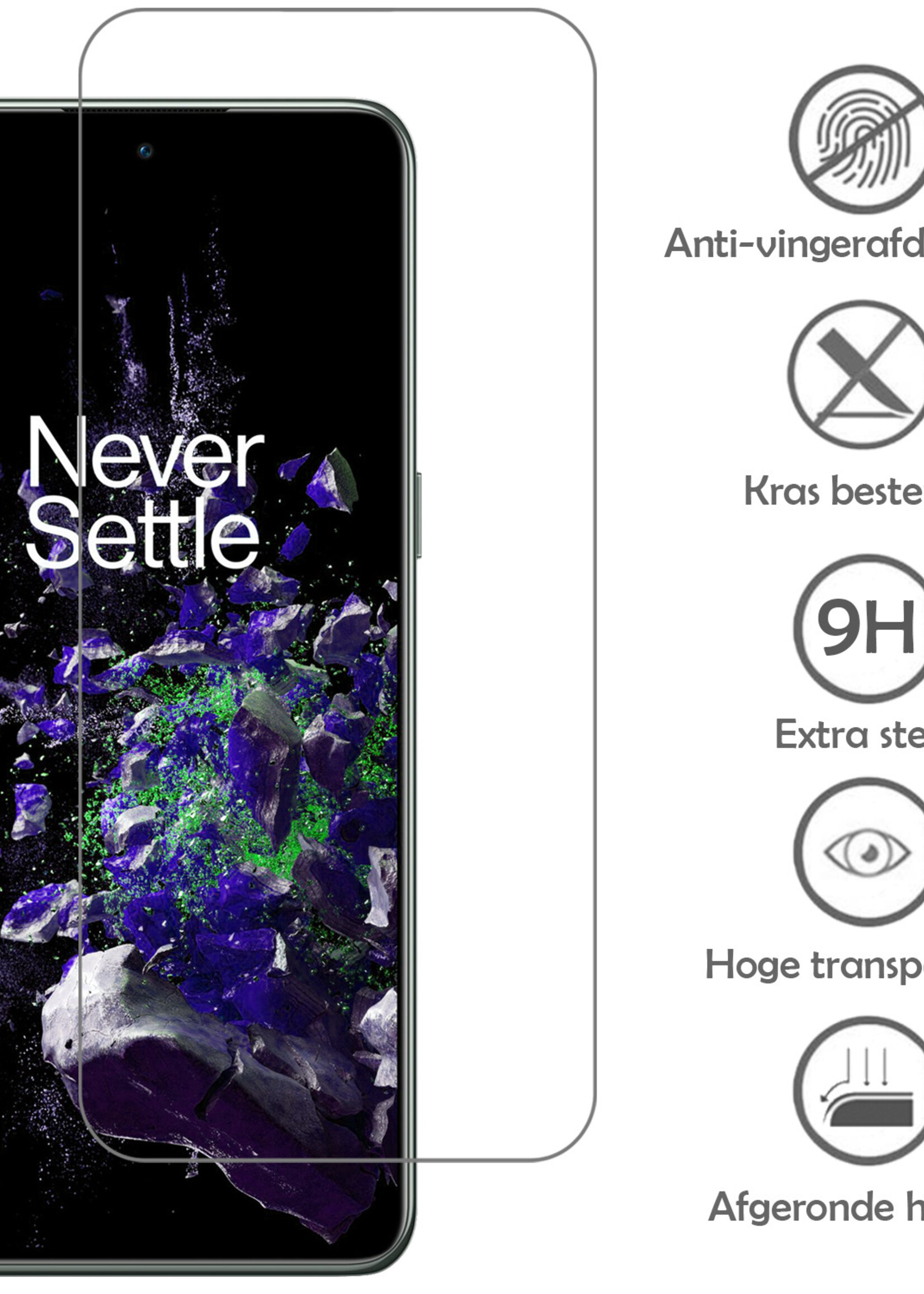 LUQ Screenprotector Geschikt voor OnePlus 10T Screenprotector Beschermglas Gehard Glas - Screenprotector Geschikt voor OnePlus 10T Screenprotector Glas