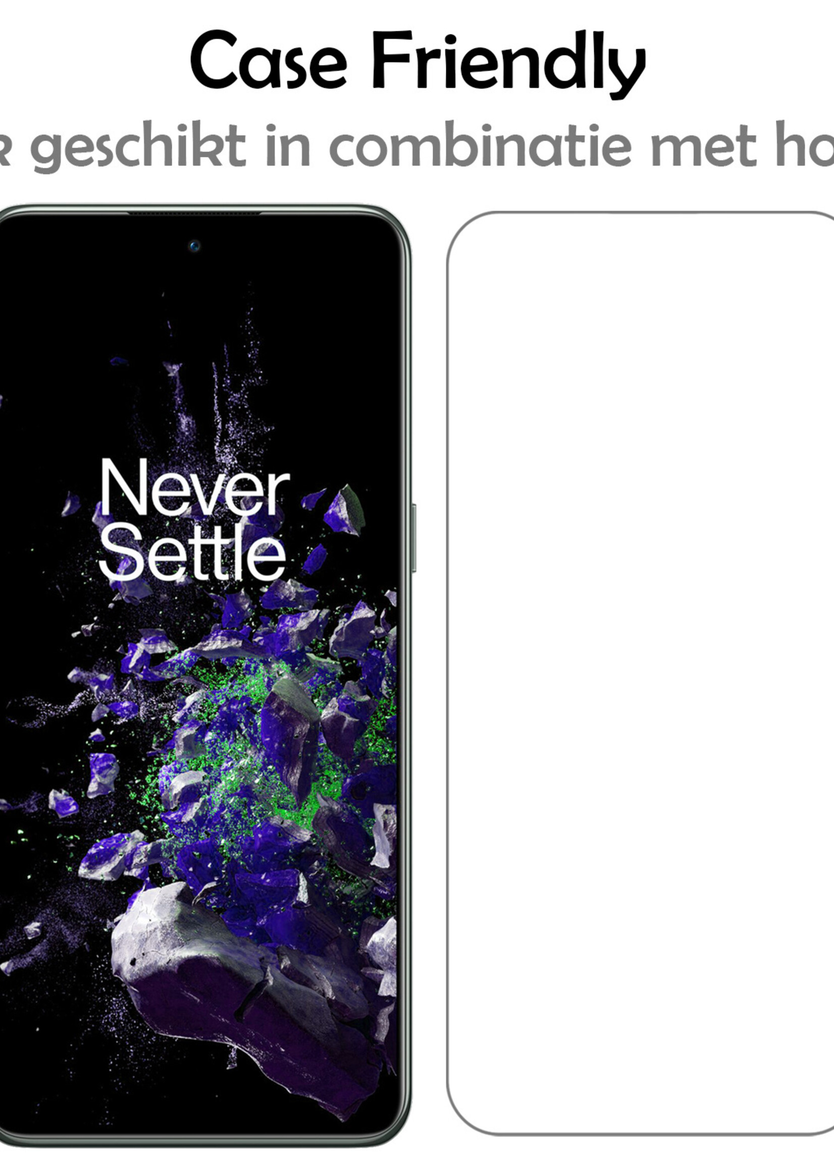 LUQ Screenprotector Geschikt voor OnePlus 10T Screenprotector Beschermglas Gehard Glas - Screenprotector Geschikt voor OnePlus 10T Screenprotector Glas