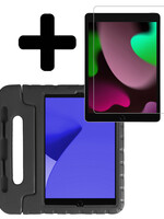 LUQ LUQ iPad 10.2 2020 Kinderhoes Met Screenprotector - Zwart