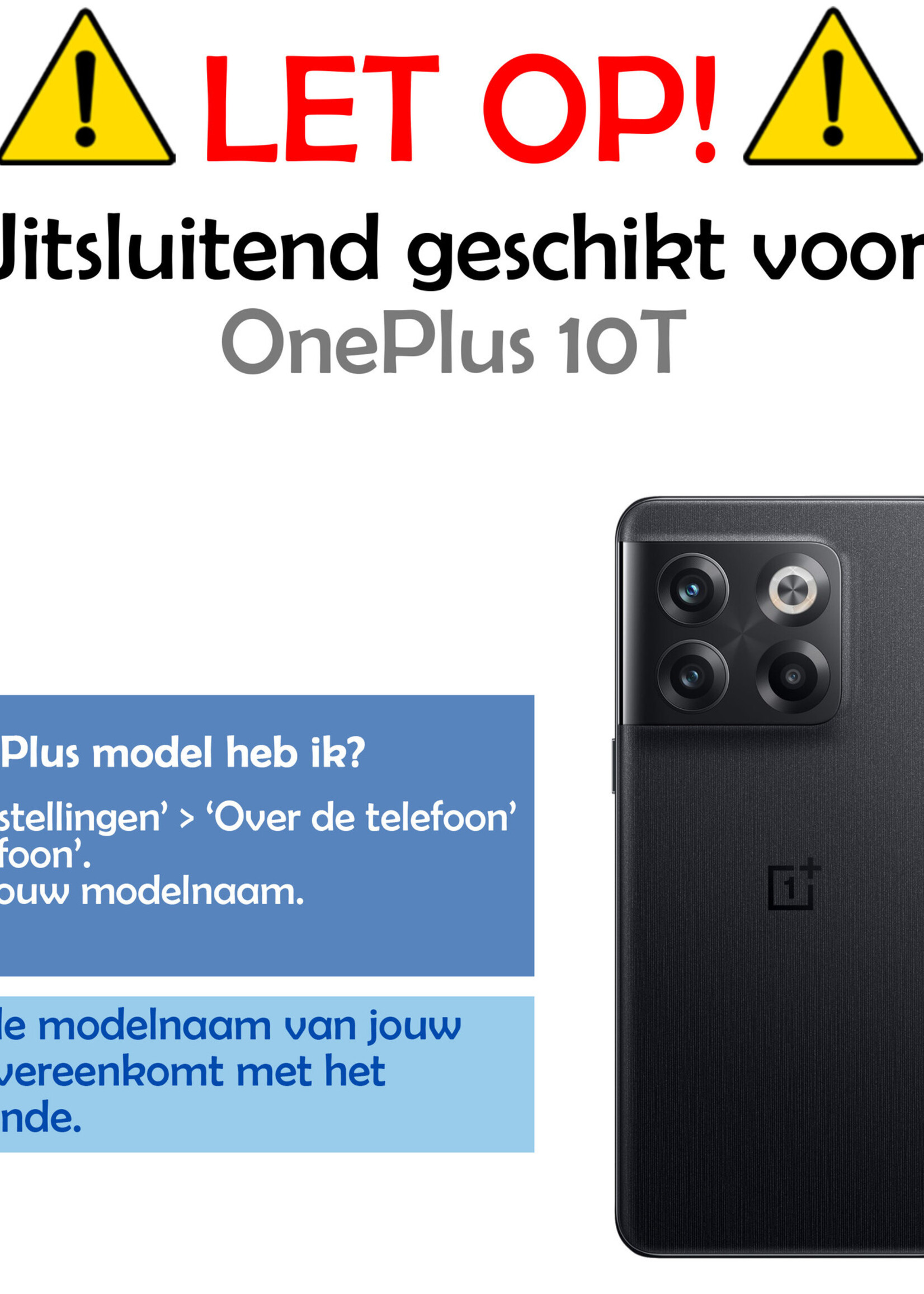 LUQ Hoesje Geschikt voor OnePlus 10T Hoesje Siliconen Case - Hoes Geschikt voor OnePlus 10T Hoes Siliconen - Transparant - 2 Stuks