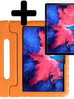 LUQ LUQ Lenovo Tab P11 Plus Kinderhoes Met Screenprotector - Oranje