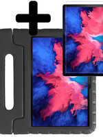 LUQ LUQ Lenovo Tab P11 Plus Kinderhoes Met Screenprotector - Zwart