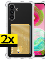 LUQ LUQ Samsung Galaxy A04s Hoesje Pashouder - 2 PACK