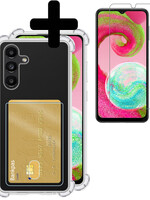 LUQ LUQ Samsung Galaxy A04s Hoesje Pashouder Met Screenprotector