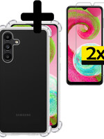 LUQ LUQ Samsung Galaxy A04s Hoesje Shockproof Met 2x Screenprotector