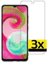 LUQ LUQ Samsung Galaxy A04s Screenprotector Glas - 3 PACK