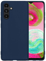 LUQ LUQ Samsung Galaxy A04s Hoesje Siliconen - Donkerblauw