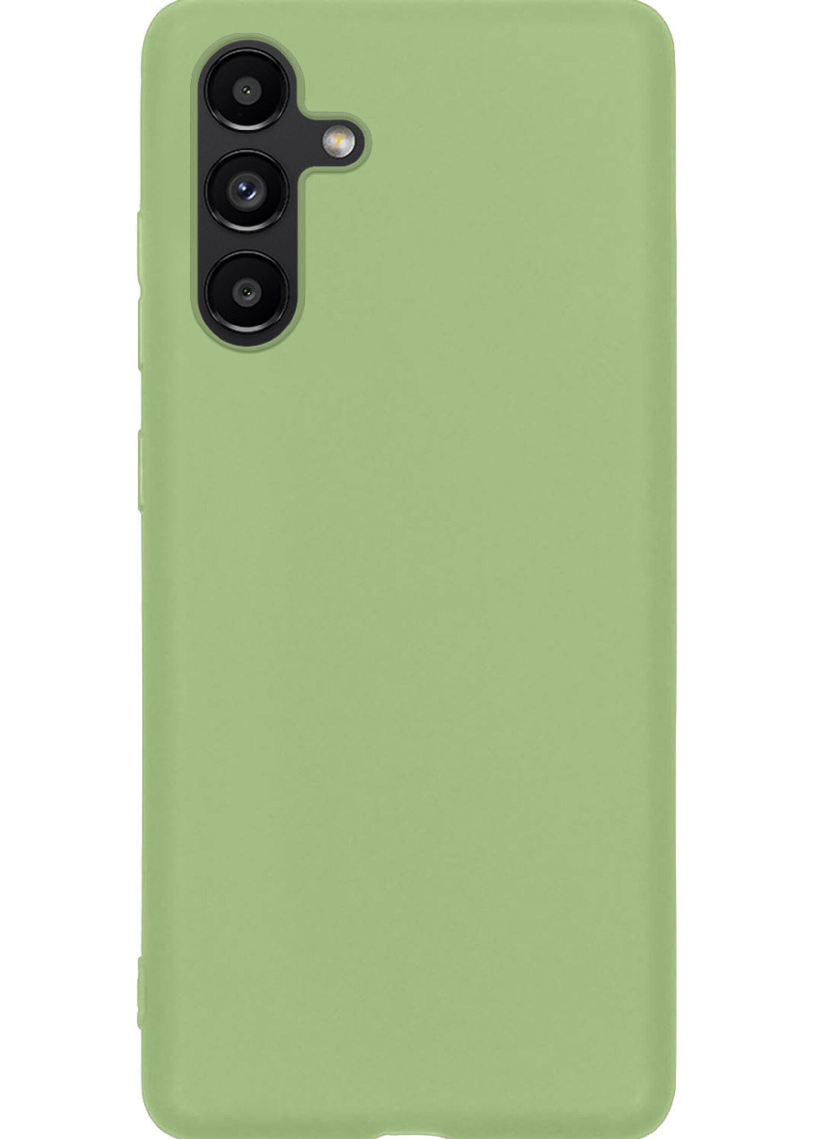 LUQ Hoesje Geschikt voor Samsung A04s Hoesje Siliconen Case - Hoes Geschikt voor Samsung Galaxy A04s Hoes Siliconen - Groen