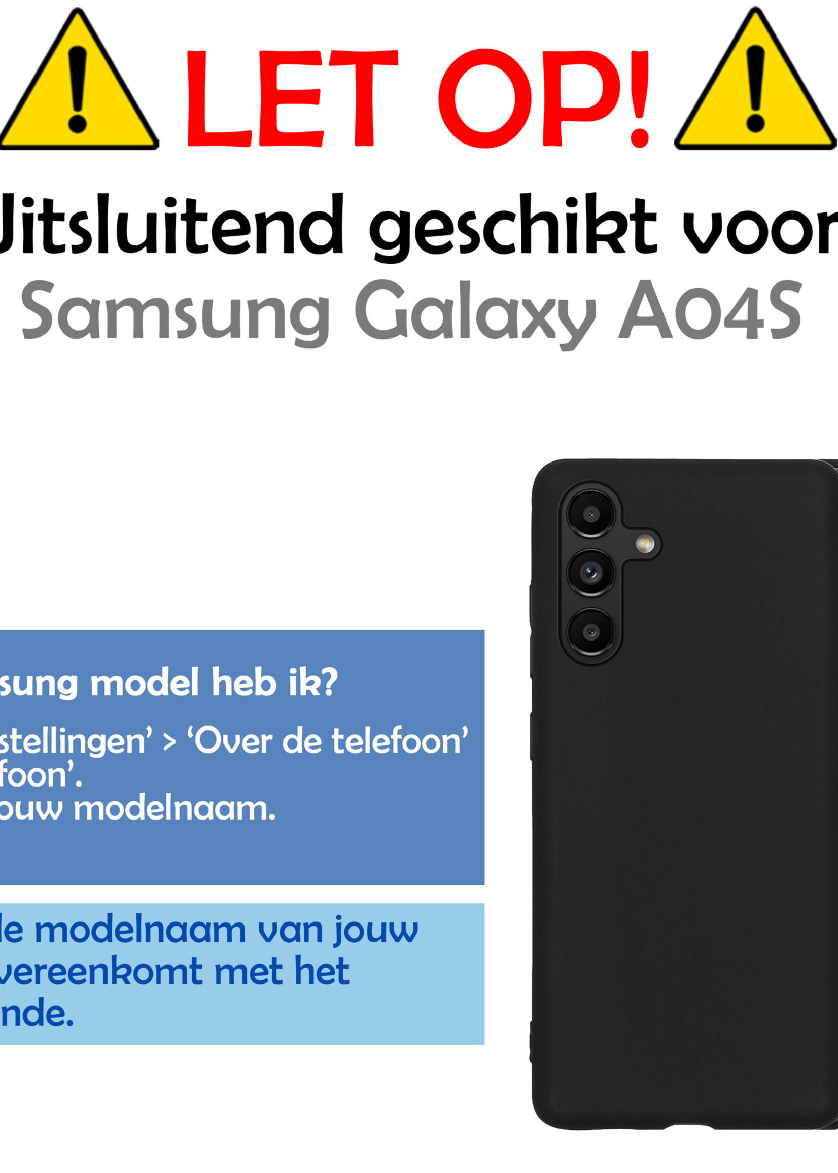 LUQ Hoesje Geschikt voor Samsung A04s Hoesje Siliconen Case - Hoes Geschikt voor Samsung Galaxy A04s Hoes Siliconen - Transparant - 2 Stuks