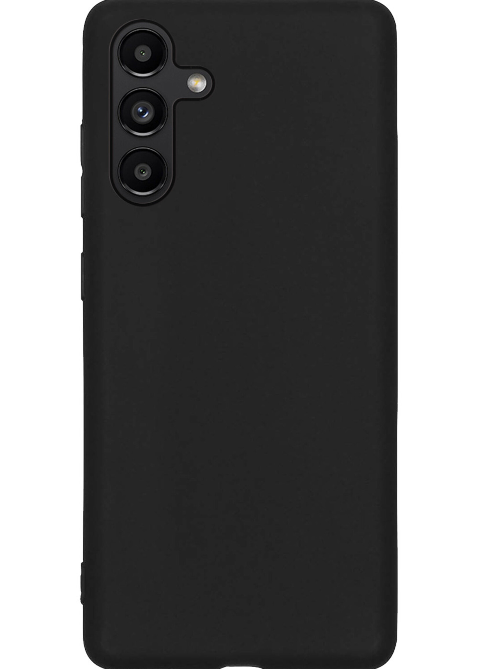 LUQ Hoesje Geschikt voor Samsung A04s Hoesje Siliconen Case - Hoes Geschikt voor Samsung Galaxy A04s Hoes Siliconen - Zwart - 2 Stuks