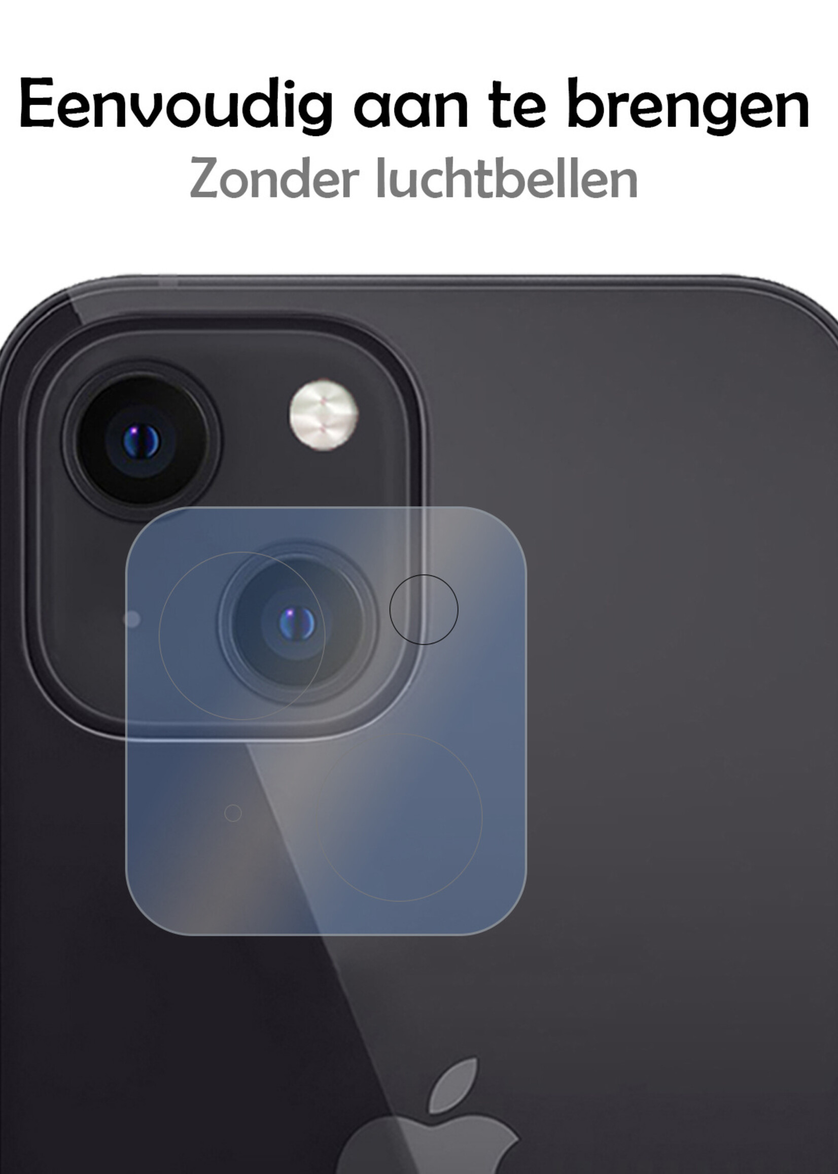 LUQ Screenprotector Geschikt voor iPhone 14 Camera Screenprotector Tempered Glass - Screenprotector Geschikt voor iPhone 14 Screenprotector Camera Screenprotector - 3 Stuks