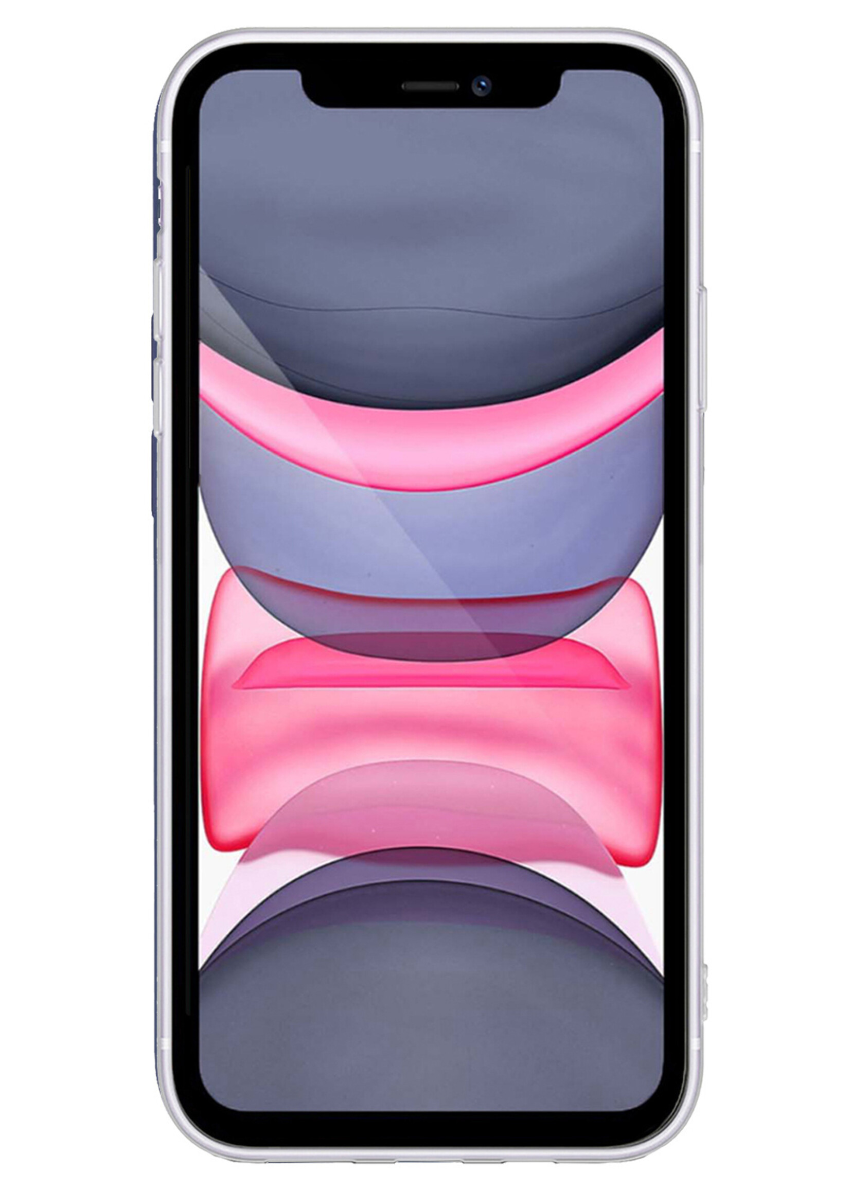 LUQ Hoesje Geschikt voor iPhone X Hoesje Siliconen Case - Hoes Geschikt voor iPhone X Hoes Siliconen - Transparant