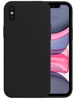 LUQ LUQ iPhone XS Hoesje Siliconen - Zwart