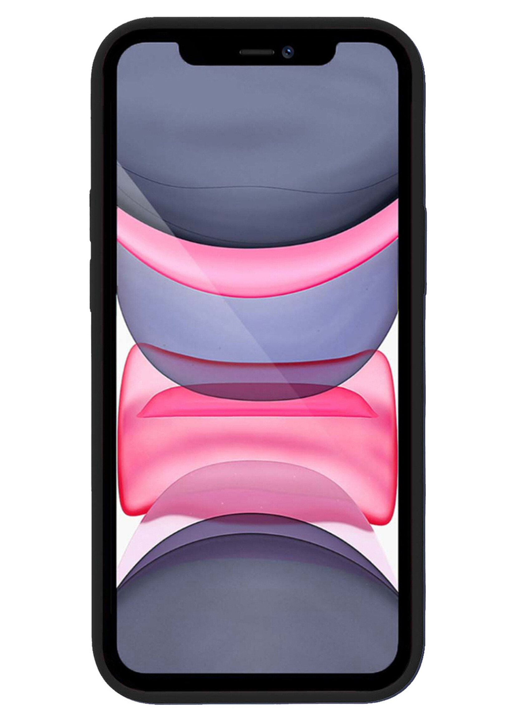 LUQ Hoesje Geschikt voor iPhone Xs Hoesje Siliconen Case - Hoes Geschikt voor iPhone Xs Hoes Siliconen - Zwart