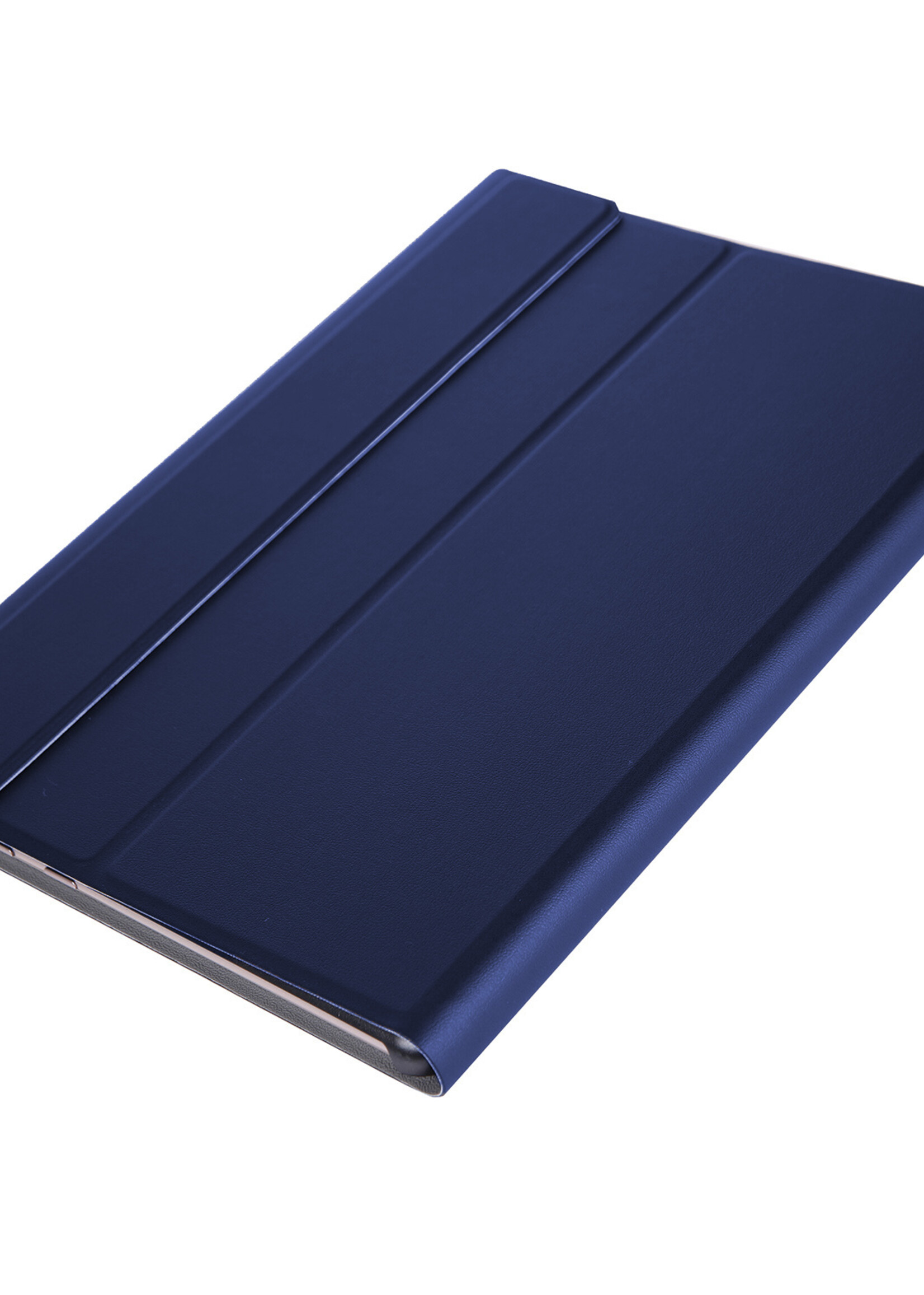 LUQ Hoes Geschikt voor Samsung Galaxy Tab A 10.1 2019 Hoes Keyboard Cover Toetsenbord Hoesje - Hoesje Geschikt voor Samsung Tab A 10.1 (2019) Toetsenbord Hoes - Donkerblauw