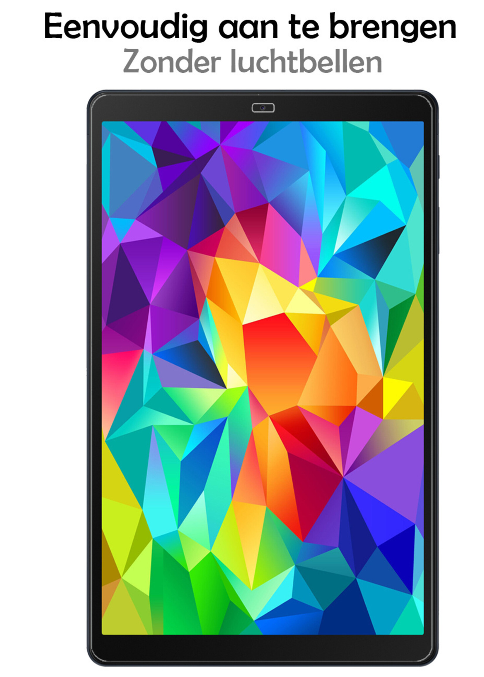 LUQ Hoes Geschikt voor Samsung Galaxy Tab A 10.1 2019 Hoes Keyboard Cover Toetsenbord Hoesje Met Screenprotector - Hoesje Geschikt voor Samsung Tab A 10.1 (2019) Toetsenbord Hoes - Rosé goud