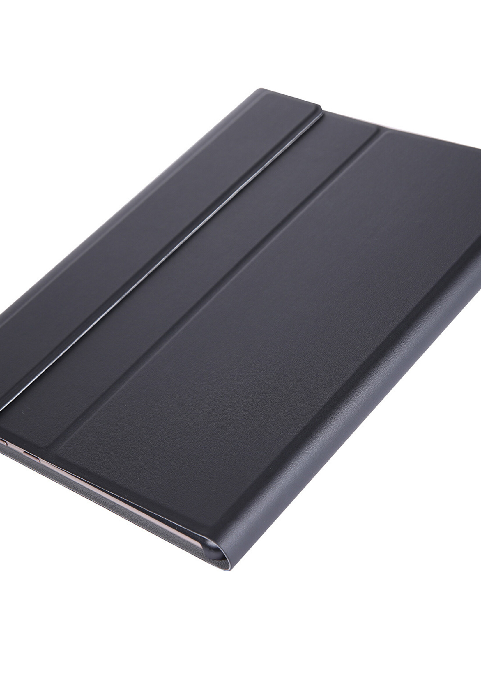 LUQ Hoes Geschikt voor Samsung Galaxy Tab A 10.1 2019 Hoes Keyboard Cover Toetsenbord Hoesje Met Screenprotector - Hoesje Geschikt voor Samsung Tab A 10.1 (2019) Toetsenbord Hoes - Zwart