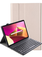 LUQ LUQ Lenovo M10 Plus (3e generatie) Toetsenbordhoes - Goud