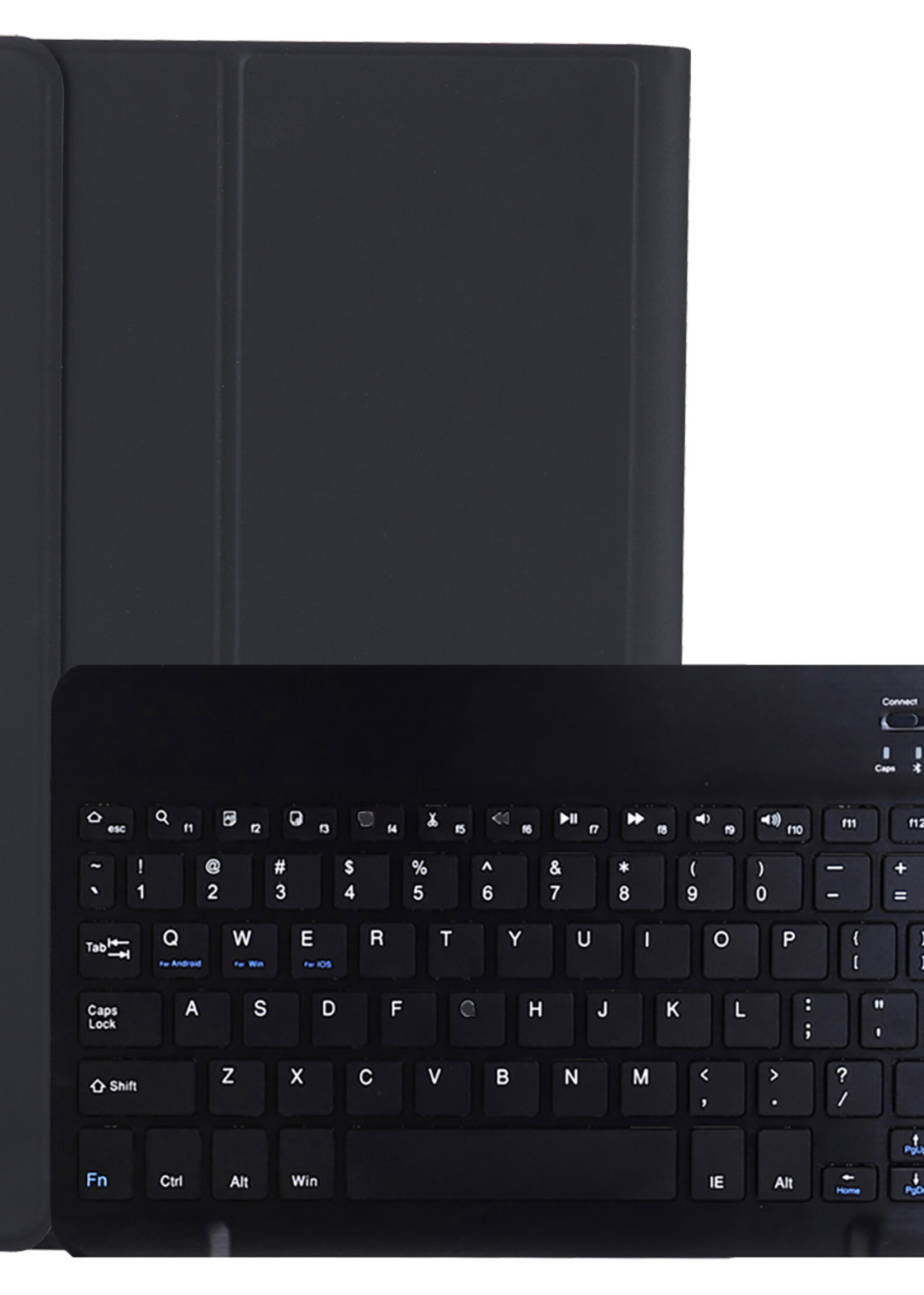 LUQ Hoes Geschikt voor Samsung Galaxy Tab S6 Lite Hoes Keyboard Cover Toetsenbord Hoesje - Hoesje Geschikt voor Samsung Tab S6 Lite Toetsenbord Hoes - Zwart